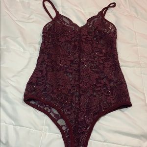 Sparkly sheer bodysuit